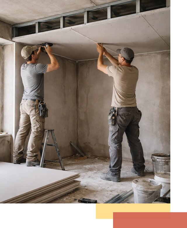 Короб из гипсокартона на потолке под ключ в Ахтубинске