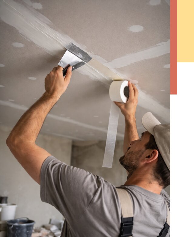 Обработка швов потолка ГКЛ в Ахтубинске от 7766 руб. под ключ | ОТДЕЛОЧНИК-Хтб