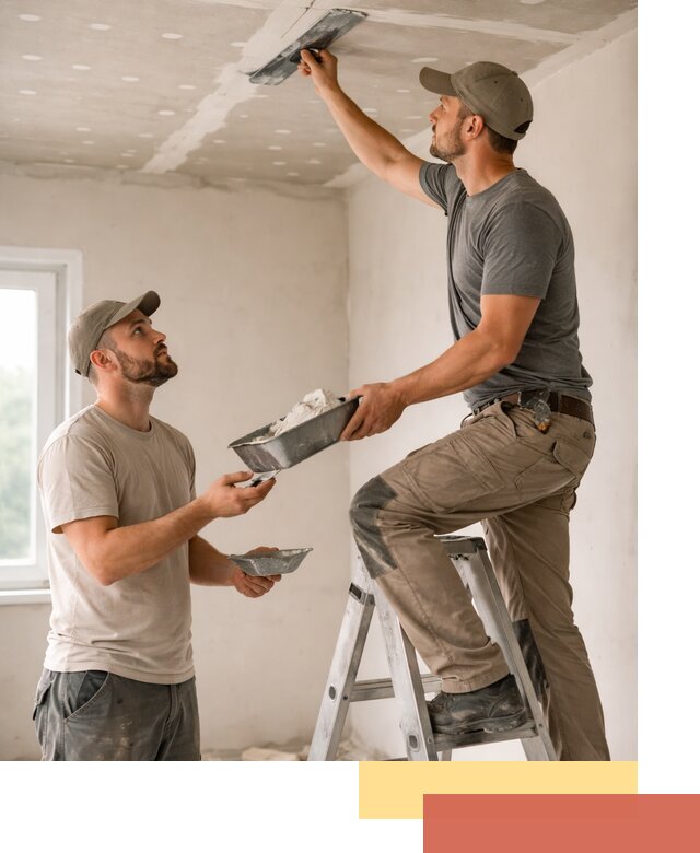 Шпаклевка потолка из гипсокартона в Ахтубинске качественно и быстро