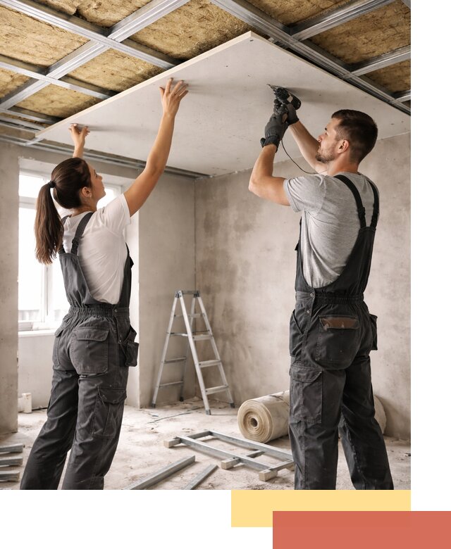 Звукоизоляция потолка из ГКЛ в Ахтубинске профессионально и надежно