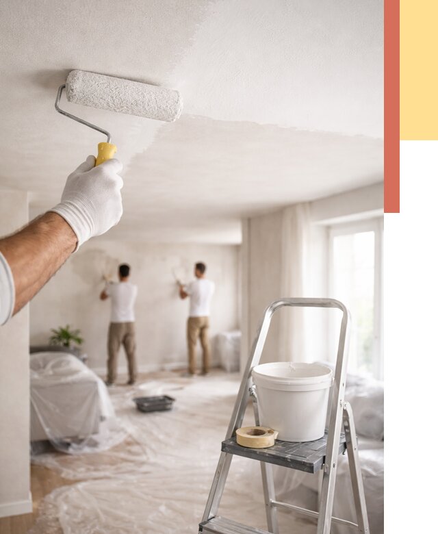 Покраска потолка акриловой краской в Ахтубинске от 2589 руб. | ОТДЕЛОЧНИК-Хтб