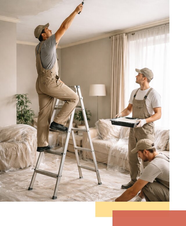 Покраска потолков акриловой краской в Ахтубинске качественно и быстро