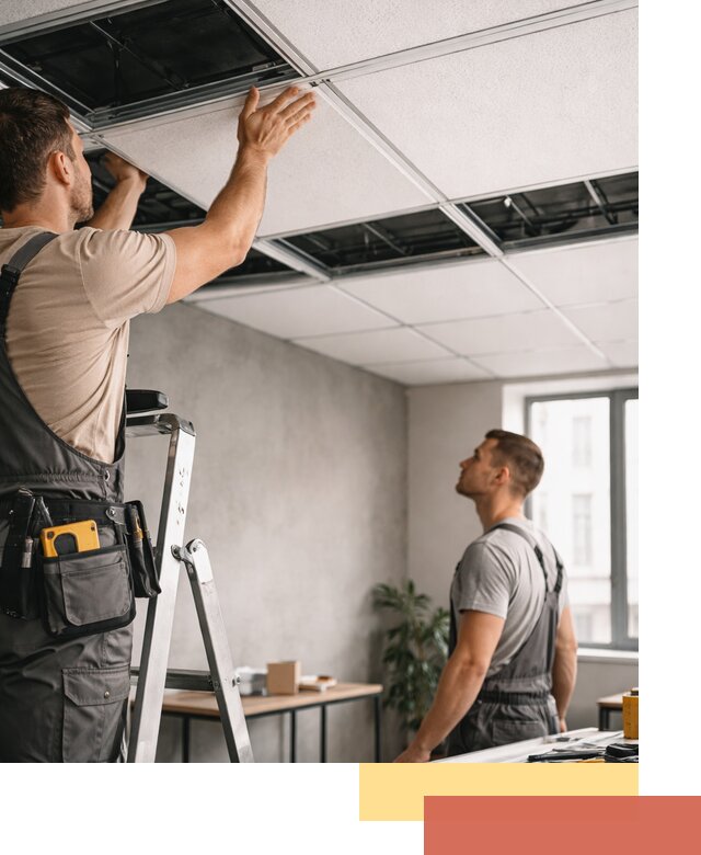 Монтаж потолочной плитки в Ахтубинске качественно и в срок