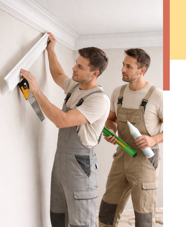 Монтаж потолочного плинтуса в Ахтубинске от 2382 руб. — быстро и недорого | ОТДЕЛОЧНИК-Хтб