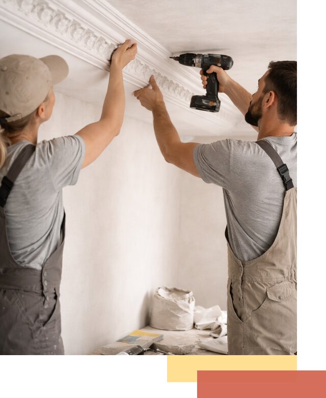 Профессиональный монтаж лепнины на потолок в Ахтубинске