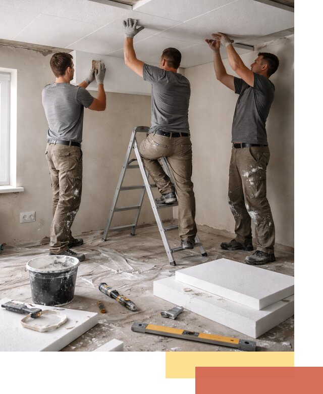 Утепление потолка пенопластом в Ахтубинске быстро и качественно